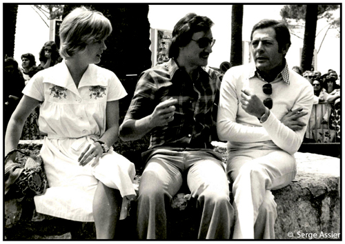 69 / 90 Philippe Jaccottet — 029.-Mimsy-Farmer-et-Marcello-Mastroianni-Cannes-1975