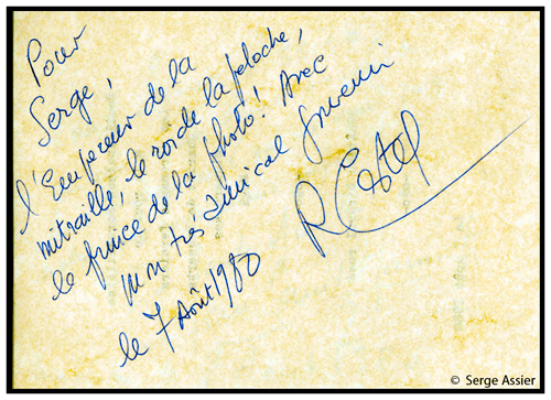 69 / 90 Philippe Jaccottet — 081.-Robert-Castel-Marseille-1980